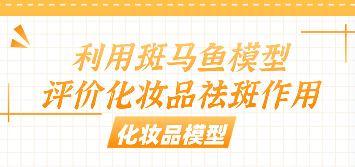 利用斑马鱼模型评价化妆品祛斑作用